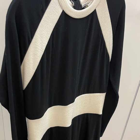 Elegant Black and White Dress - Picture 3 of 8